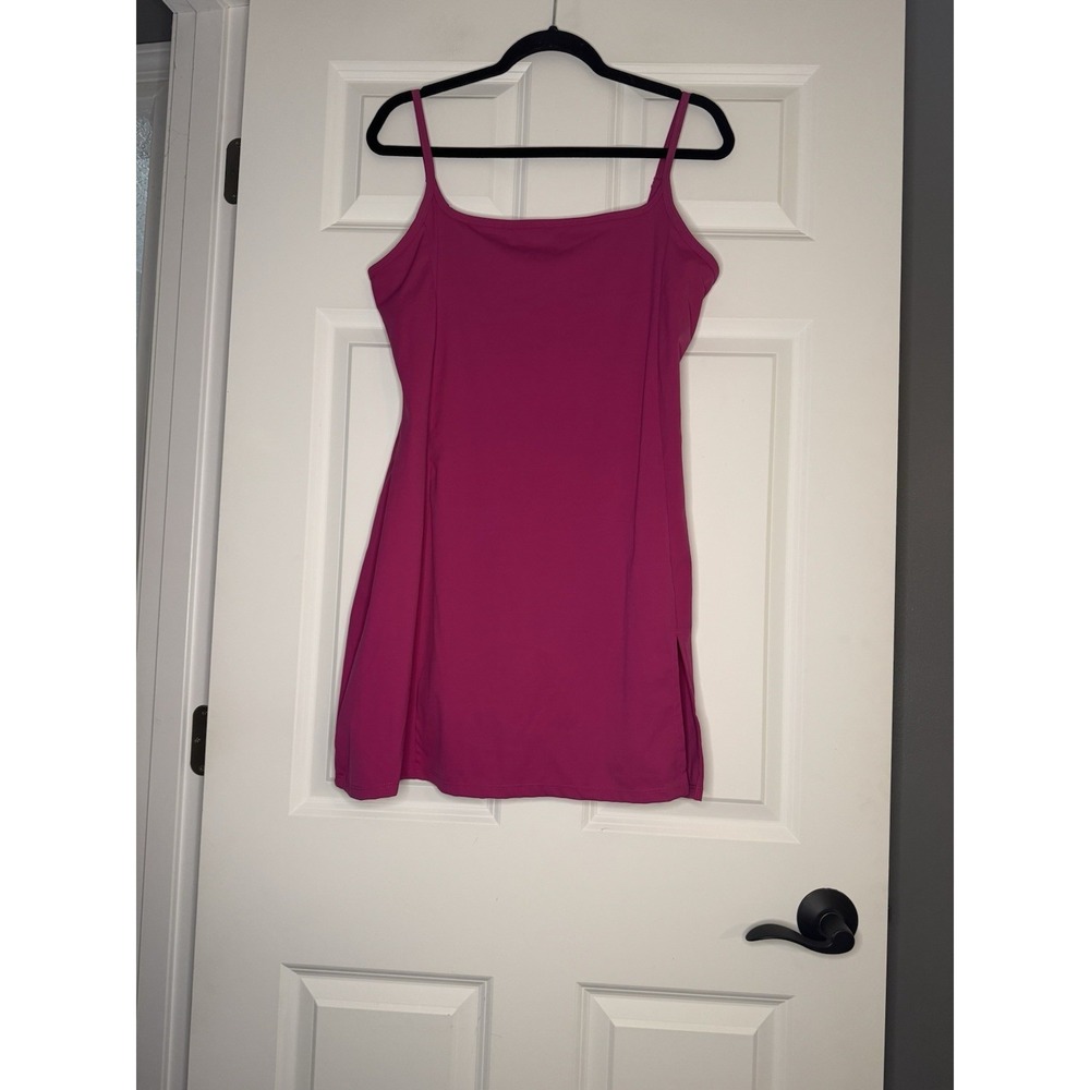 Qinsen Activewear Dress Built In Shorts Xl Pink